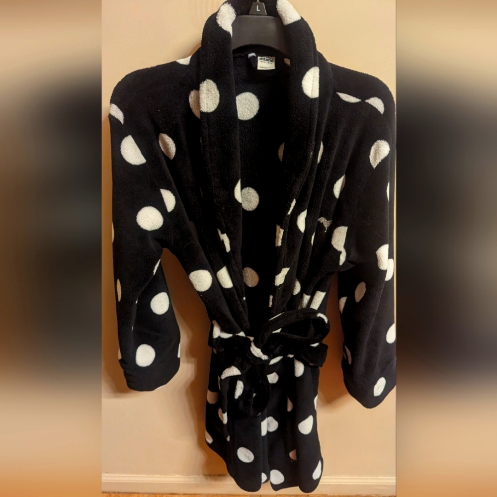 Victoria Secret Polk a dot Bath Robe